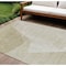 Homeroots 8' X 10' Beige Khaki And Taupe Abstract Washable Indoor Outdoor Area Rug 582881 - alternate 1