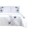 Homeroots Blue and White King 100% Cotton 200 Thread Count Washable Duvet Cover Set 528556 - alternate 9