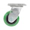 Vestil Polyurethane Swivel Caster 4 In. Diameter x 2 In. Width 700 Lb. Capacity Green/Black CST-F34-4X2DT-S - alternate 9