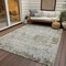 Homeroots 9' X 12' Taupe Light Yellow And Ivory Abstract Washable Indoor Outdoor Area Rug 604563 - alternate 8