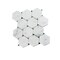 Apollo Tile White 11x12 Bianco Carrara, Bardiglio Marble Polished Floor and Wall Mosaic Tile 4.73 sqft/case, 5PK APLDC88G35A - alternate 7