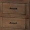 Homeroots 23" Brown Two Drawers Metal Nightstand 285584 - alternate 4