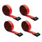 Mytee Products 4Pcs 2 inx30 ft Heavy Duty Red Winch Straps Tie Down w/Flat Hook WLL# 3,333 lbs, 4PK WS230Rx4 - alternate 1