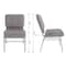 Flash Furniture Fabric Church Chair, Gray XU-CH0221-GY-SV-BAS-GG - alternate 10
