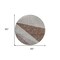 Homeroots 8' Gray Silver And Taupe Round Geometric Washable Indoor Outdoor Area Rug 582472 - alternate 7