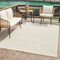 Homeroots 6' X 9' Cream and Beige Geometric Distressed Indoor Outdoor Area Rug 558769 - alternate 7