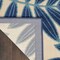 Homeroots 7' X 10' Navy Blue And Beige Botanical Leaves Indoor Outdoor Area Rug 546687 - alternate 8