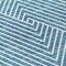 Homeroots 8' Teal Blue And Ivory Round Geometric Washable Indoor Outdoor Area Rug 612144 - alternate 8