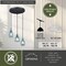Vaxcel Millie 3L Bronze Farmhouse Jar Pendant Chandelier Ceiling Light Fixture Blue Glass P0249 - alternate 9