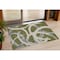 Homeroots 3' X 5' Olive Green Beige And Gray Abstract Washable Indoor Outdoor Area Rug 599142 - alternate 1