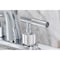 Kingston Brass Knurled Double-Handle 4" Centerset Bathroom Faucet with Brass Pop-Up, Polished Chrome KS8611KNL - alternate 6