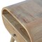 Homeroots 21" Beige Solid Wood Round One Drawer Nightstand 651784 - alternate 7