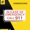 Fuel Stickers Emergency Call 911 Stickers, Heavy-Duty Labels for Workplace and Health Safety, 2in x 1in, 4PK Z-2X1CALL911-4PK - alternate 5