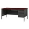 Hirsh Right-Hand Single Pedestal File Office Desk W/ Center Drawer, 30 in D X 29.5 in H, 66 in W X 20096 - alternate 7