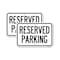 Signmission Reserved Parking Sign, 12'' X 18'' 2 Signs, Heavy Gauge Aluminum, 2PK A-1218-2PACK-23009 - alternate 1