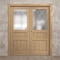 Sartodoors Sliding French Double Pocket Doors 72 x 80 inches, Ego 5011 Natural Oak, Kit Rail Hardware, Solid EGO5011DP-SNA-72 - alternate 5
