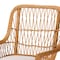 Bali & Pari Teresa Bohemian Light Honey Scalloped Rattan Arm Chair 250-13953-ZORO - alternate 6