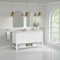 James Martin Vanities Breckenridge 60 in. Double Vanity, Bright White, w/ 3 CM Ethereal Noctis Quartz Top 330-V60D-BW-3ENC - alternate 6