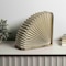 Jonathan Y Darla 10.6" Modern Art Deco Paper Half Pleated Fan LED Table Lamp, Natural JYL9108B - alternate 7