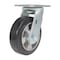 Vestil Rubber Rigid Caster 6 In. Diameter x 2 In. Width 771 Lb. Capacity Black/Gray CST-VE-6X2MRA-R - alternate 1