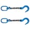 Mytee Products 5/8 inx2 ft Single Leg Chain Sling 22,000 Lbs WLL Oblong Link-to-Sling Hook Ends, 2PK CH582-58FH-OBL-G100x2 - alternate 1