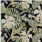 Homeroots 5' X 8' Black Beige And Fern Green Botanical Leaves Washable Indoor Outdoor Area Rug 618389 - alternate 3