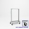 Pucel Portable Bin Shelf Cart, 36 in W x 24 in D x 61 in H, Gray PBSC-36P - alternate 1