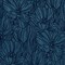 A-Street Prints Selwyn Flock Dark Blue Floral Wallpaper 2970-87356 - alternate 1