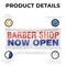Signmission Barber Shop Now Open, 18 Inch x 48 Inch, Vinyl Banner B-30480 - alternate 4