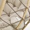 Leisuremod Summit Foldable Egg Swing Chair with Iron Stand, UV-Resistant Wicker, Weatherproof SSCBR-35BG - alternate 8