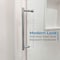 Fab Glass And Mirror Matte Black Shower Door for Walk in Shower 56-60in W x 72in H, Sliding Bathroom Door with SHSS10M60X72MB - alternate 7