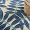 Homeroots 7' X 10' Navy Blue And Beige Botanical Leaves Indoor Outdoor Area Rug 546687 - alternate 9