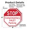 Signmission Stop Complimentary Valet Parking, 6 inch X 6 inch, Plastic Sign, 2PK OC-P-2PACK-6-297 - alternate 6