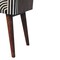 Homeroots 23" Black White And Brown Solid Wood Geometric Bone Inlay Two Drawer Nightstand 651501 - alternate 7