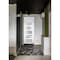Vdomdoors Front Exterior Prehung FiberGlass Door Frosted Glass / Manux 8002 White Silk / Transom Window / Off MANUX8002EXD-WS-W36 x H80+14-RH - alternate 3