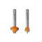 Cmt DECORATIVE BEADING BIT D=1in d=3/8in R=1/8in S=1/2in (PROFILE D) 865.504.11 - alternate 1