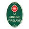 Signmission Do Not Enter No Parking Fire Lane with Graphi, 12 In X 18 In Architectural, Heavy Gauge Aluminum A-OV-G-1218-24149 - alternate 1