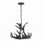 Jonathan Y Nelle 18" Adjustable Resin Antler 3-Light Dimmable LED Chandelier, Black JYL6304B - alternate 1