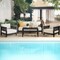 Alaterre Furniture Alaterre Barton 4 Piece Patio Furniture Set with Loveseat and Chairs Black Finish 80-BARTON-SET1-B - alternate 9