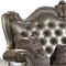 Homeroots 70in Silver And Platinum Faux Leather Loveseat and Toss Pillows 515708 - alternate 6
