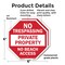 Signmission No Trespassing Private Property No, 6 inch X 6 inch, Plastic Sign, 2PK OC-P-2PACK-6-91 - alternate 7