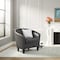 Osp Home Furnishings Ethan Tub Chair, Pewter ETN-PD26 - alternate 6