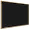 Ghent Recycled Bulletin Board, Oak Wood Frame, 2'H x 3'W, Black WTR23-BK - alternate 1