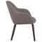 Leisuremod Elias Dining Chair Upholstered in Leather Velvet and Powder Coated Iron Legs EDC21DGR - alternate 9