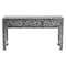 Bali & Pari Elara Coastal Black and White Mother of Pearl Capiz Shell 3-Drawer Console Table 252-13984-ZORO - alternate 9