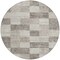 Homeroots 8' Beige And Gray Round Geometric Washable Indoor Outdoor Area Rug 604847 - alternate 9
