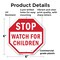Signmission Stop Watch For Children, 6 Inch X 6 Inch, Plastic Sign OC-P-6-36 - alternate 6