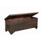 Homeroots 52" Brown Solid Wood Geometric Storage Ottoman 642287 - alternate 9