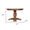 Homeroots 43" Brown Solid Wood Dining Table 719512 - alternate 9
