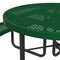 Leisure Craft Round Portable Picnic Table, Green, 46 in L T46ROP-GREEN - alternate 6